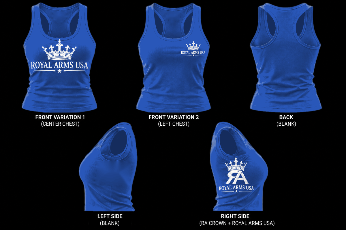 Royal Arms USA Razorback Tank - Blue