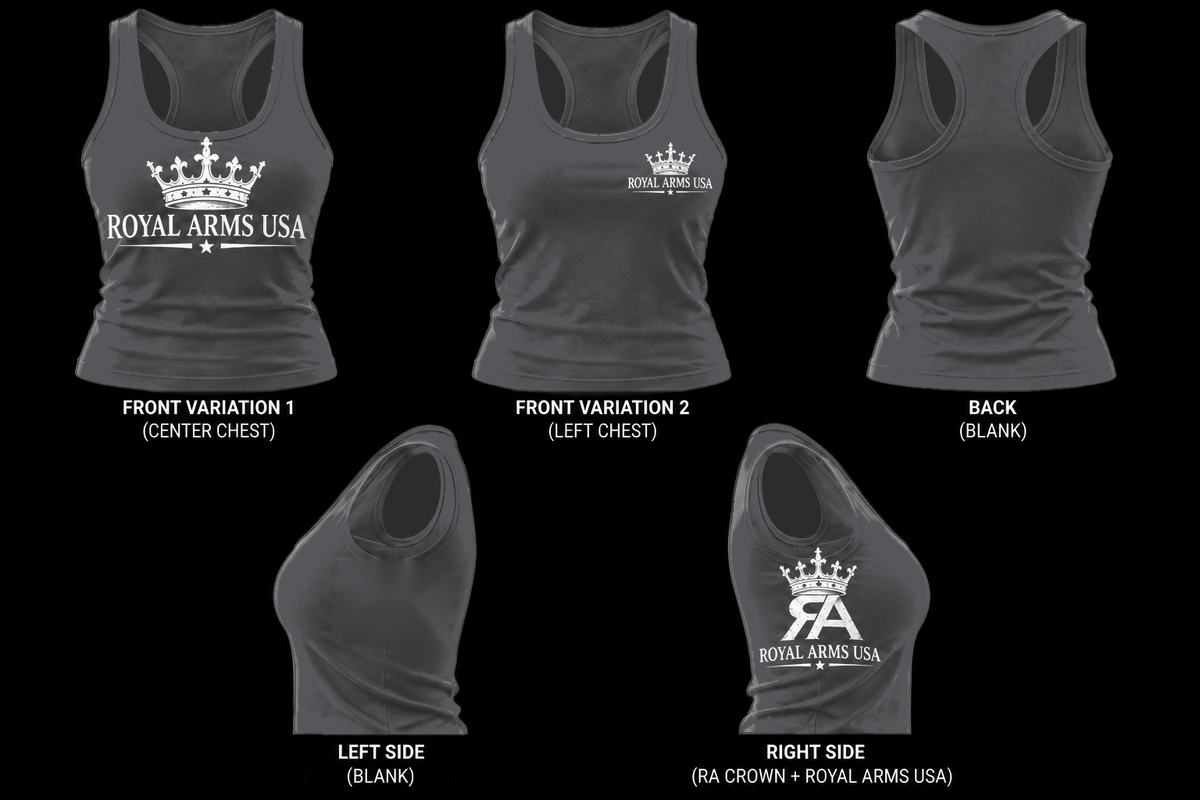 Royal Arms USA Razorback Tank - Dark Grey