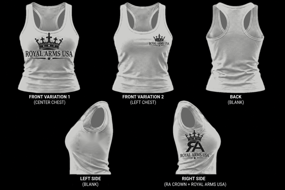 Royal Arms USA Razorback Tank - Grey