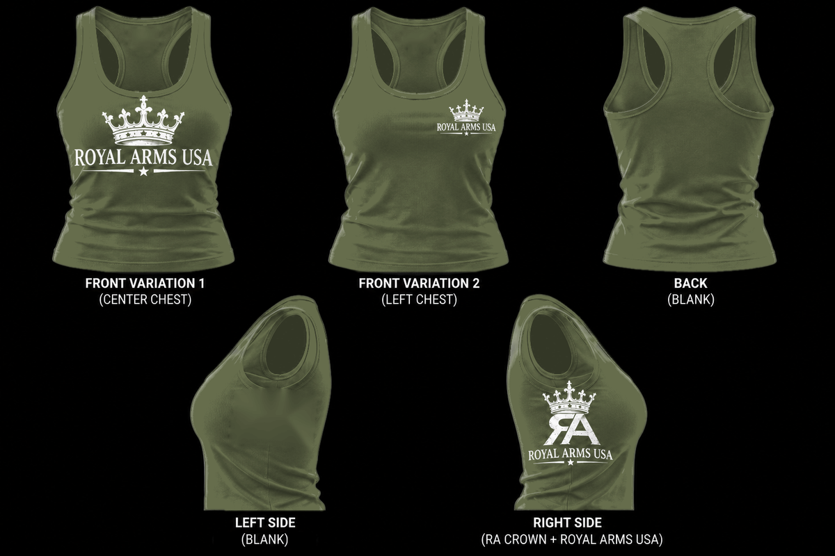 Royal Arms USA Razorback Tank - Military Green