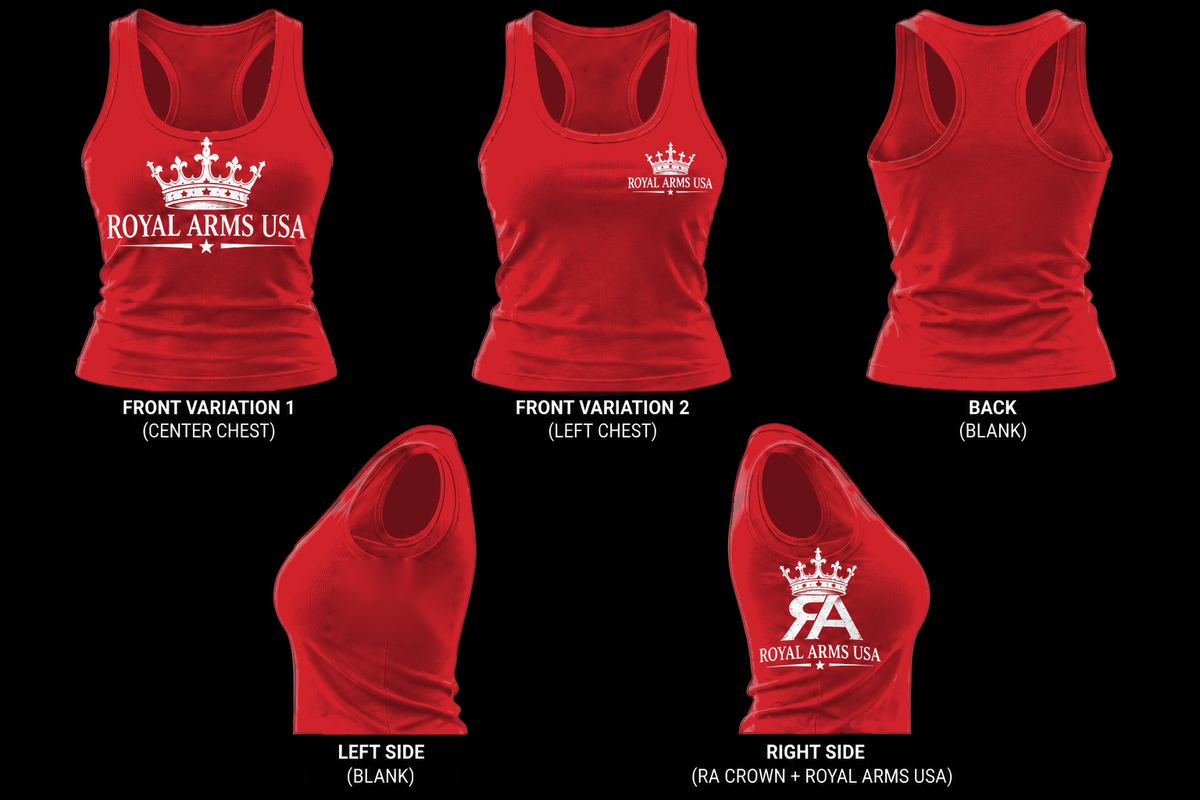 Royal Arms USA Razorback Tank - Red