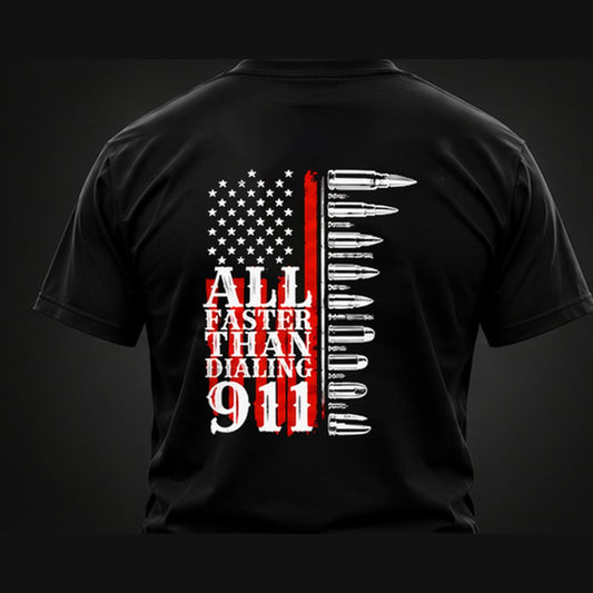 All Faster T-Shirt - back design