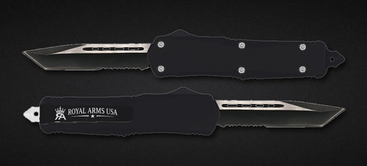 Hunter OTF knife - Black handle