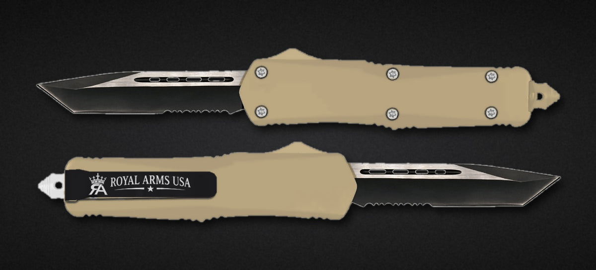 Hunter OTF knife - Sand handle