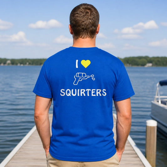 I Heart Squirters T-Shirt worn, blue