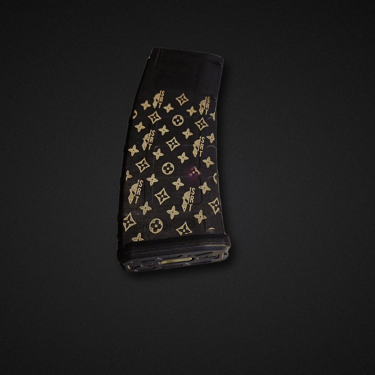 Laser engraved rifle magazine - full wrap pattern