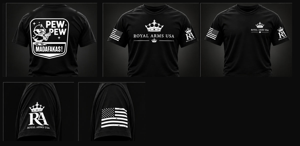 Pew Pew T-Shirt - approved 5-panel layout