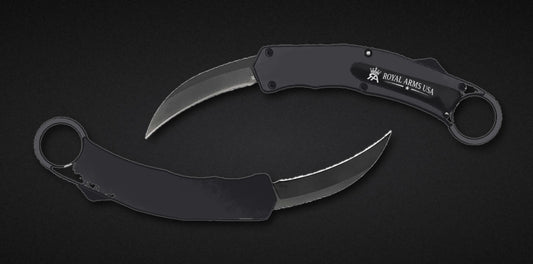 Predator Karambit OTF knife - Black handle